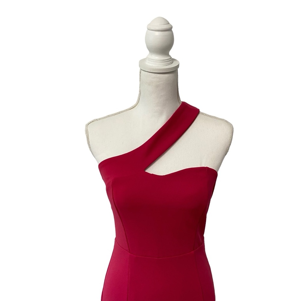 Lulu's Remarkable Presence One-Shoulder Maxi Dress‎ Magenta Purple Pink Small - Picture 3 of 9